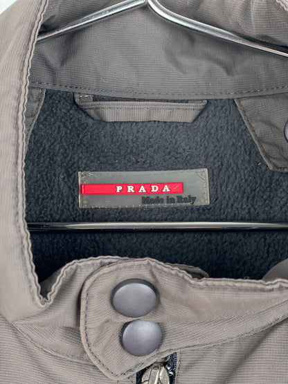Prada Linea Rossa 2000s Red Tab Cargo Jacket