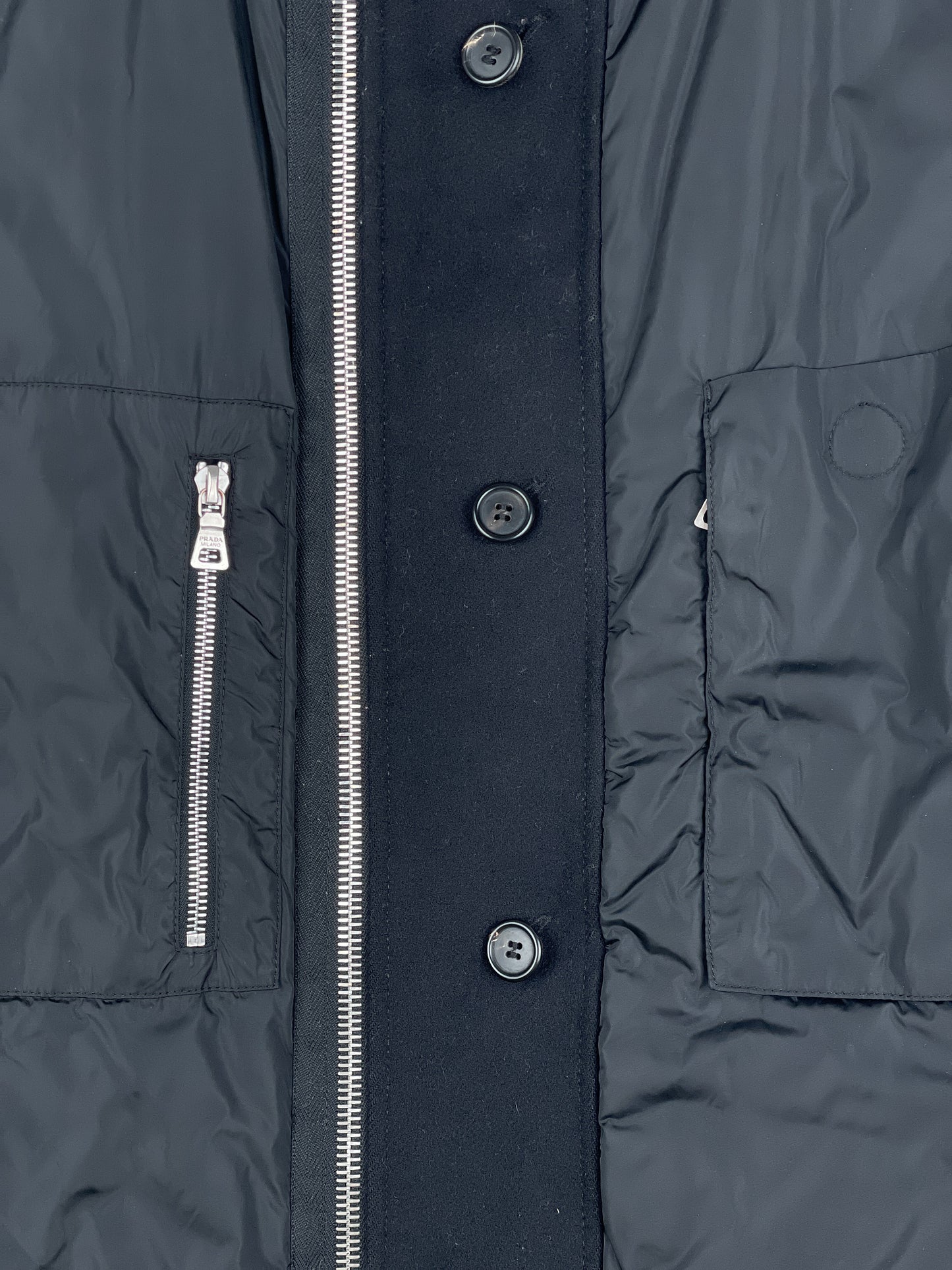 Prada 2000s Military Flak Puffer Jacket