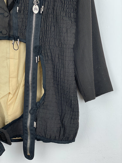 Jean Paul Gaultier AW89 ‘Femmes Entre Elles’ Deconstructed Bondage Multi-Zipper Blazer