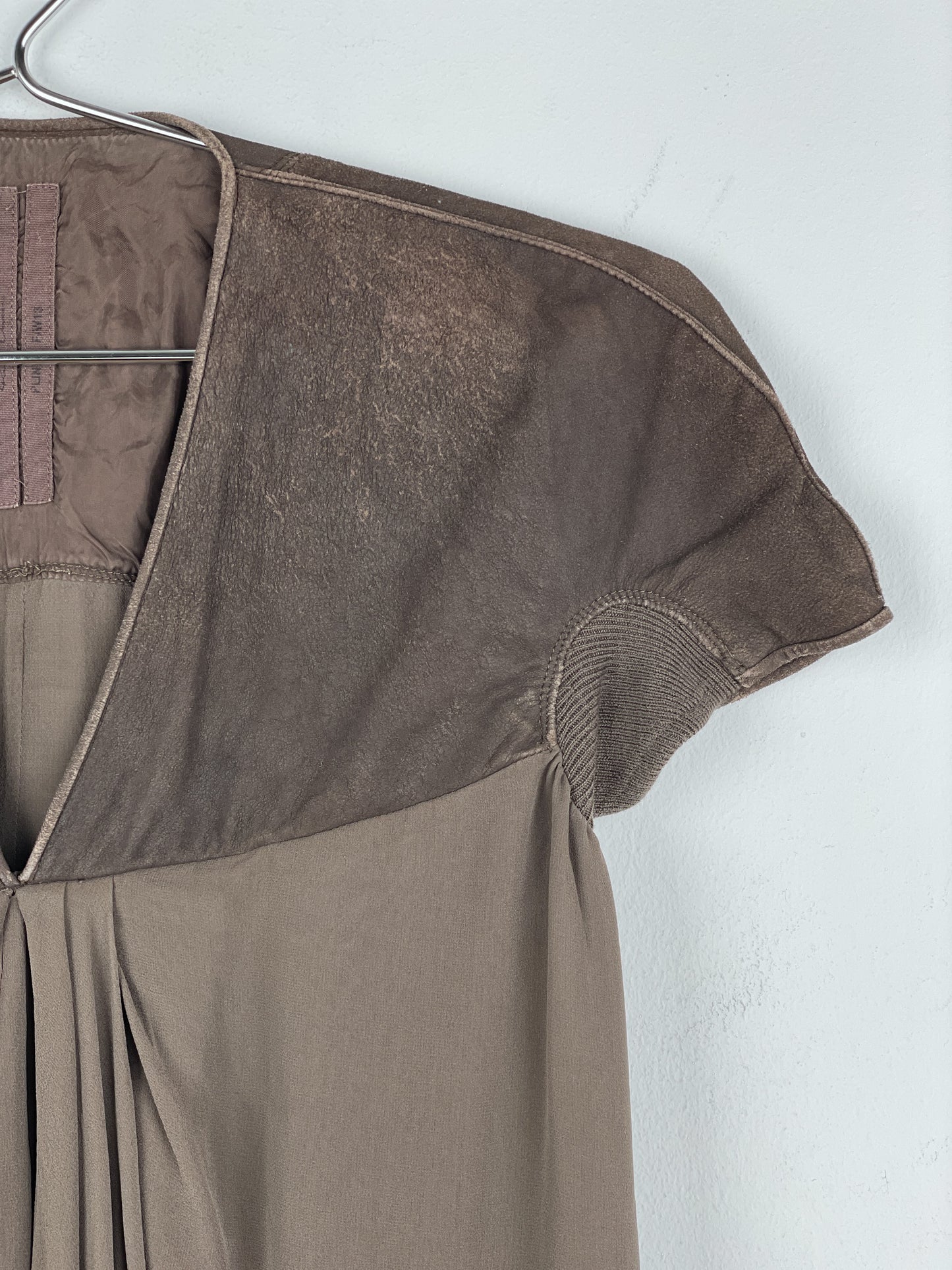 Rick Owens AW13 'Plinth' Hybrid Leather Dress