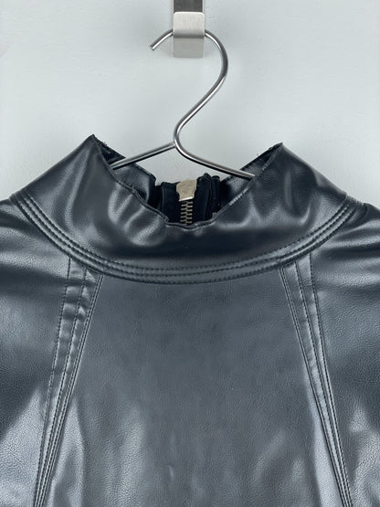 Jean Paul Gaultier 1990s Backzip Bondage Fetish Rubber Top