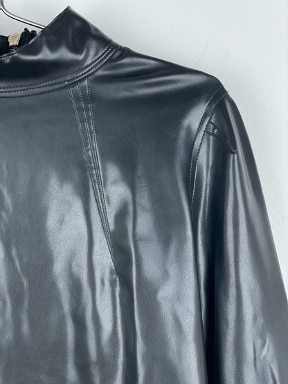 Jean Paul Gaultier 1990s Backzip Bondage Fetish Rubber Top