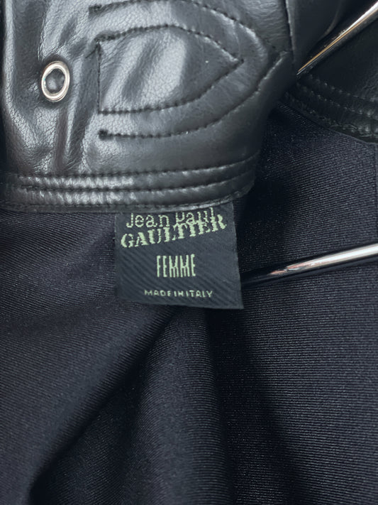 Jean Paul Gaultier 1990s Backzip Bondage Fetish Rubber Top – photo 10
