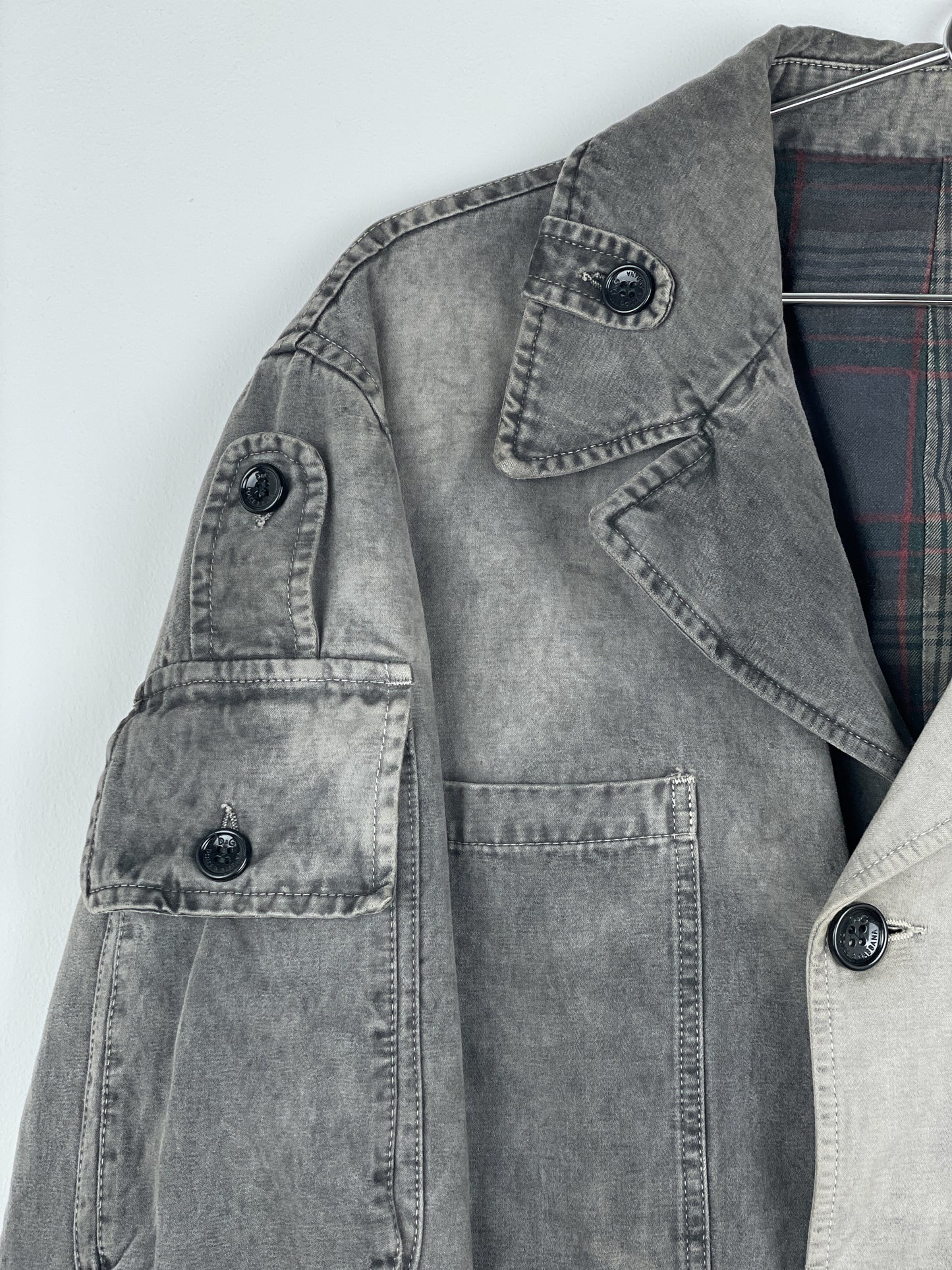 Dolce & Gabbana AW03 Multi-Pocket Cargo Military Coat