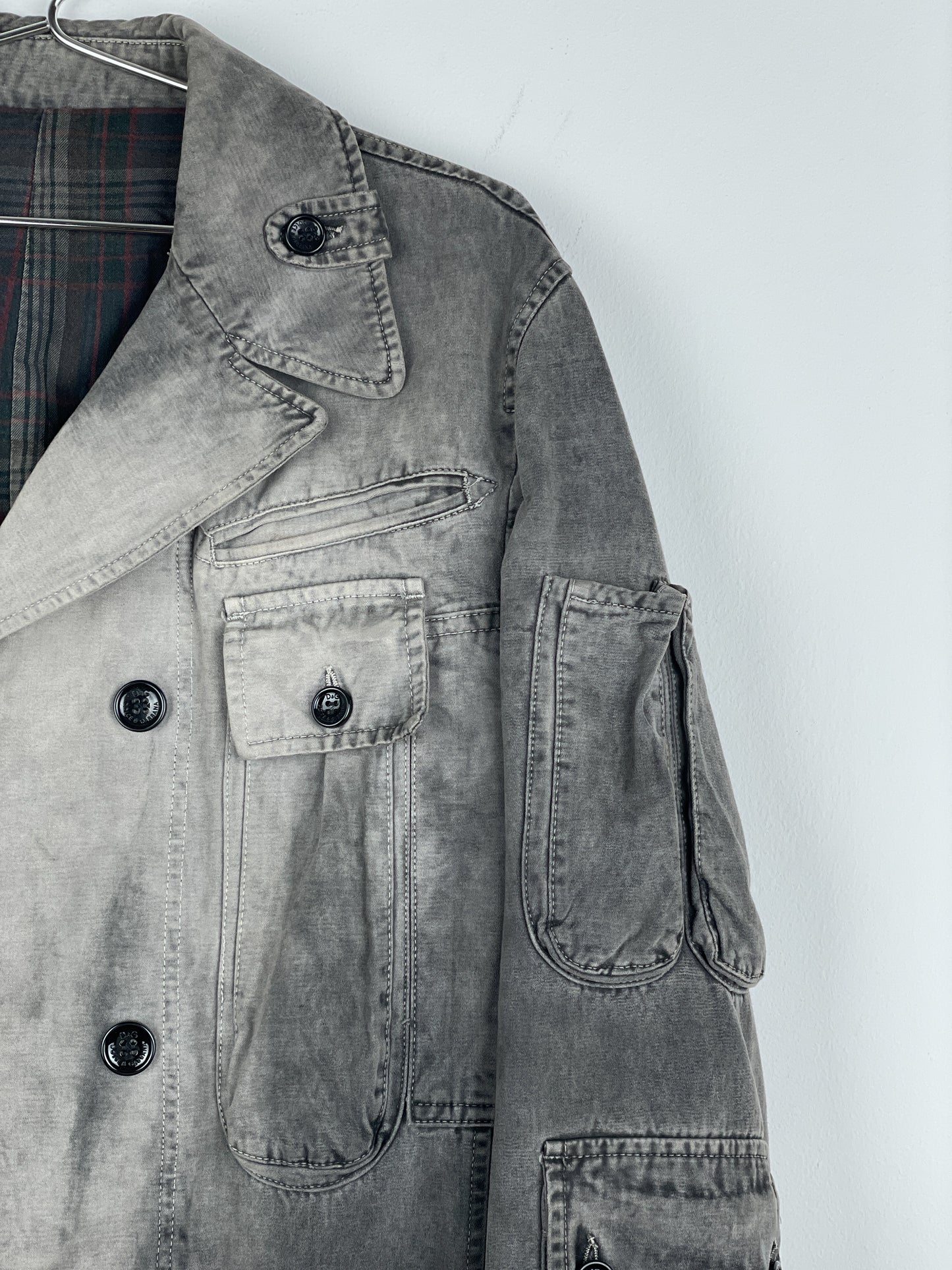 Dolce & Gabbana AW03 Multi-Pocket Cargo Military Coat