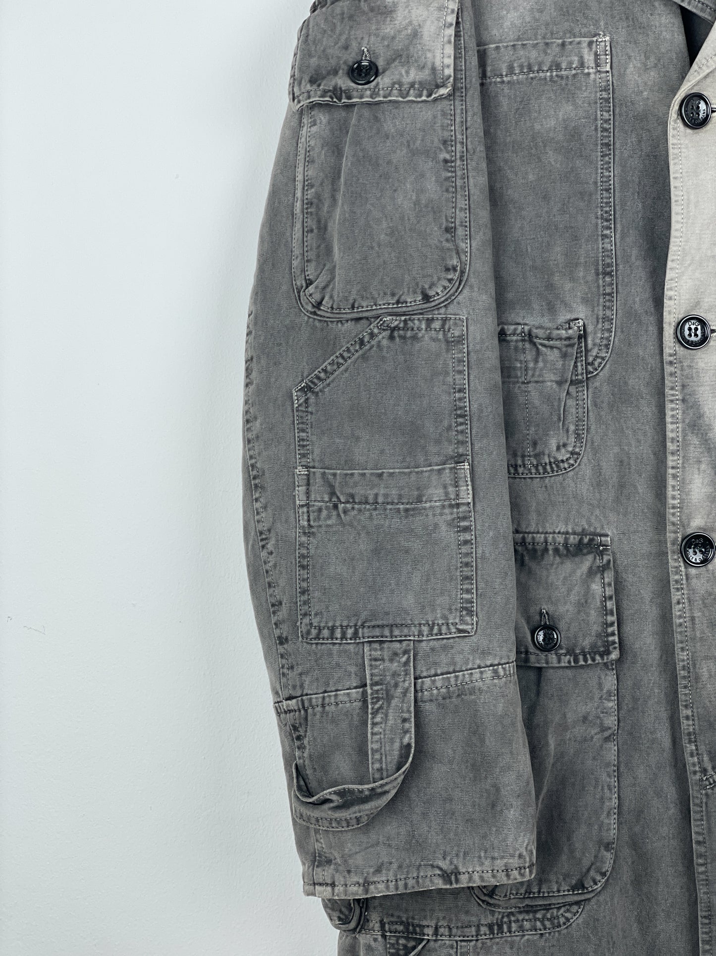 Dolce & Gabbana AW03 Multi-Pocket Cargo Military Coat