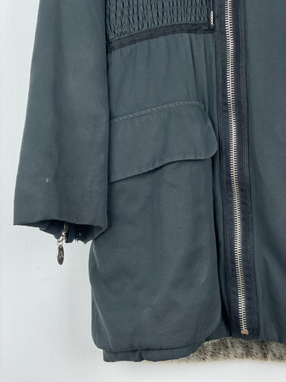 Jean Paul Gaultier AW89 'Femmes entre Elles' Zipper Fur Coat