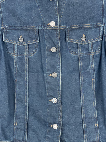 Gucci by Tom Ford SS02 Epaulettes Dark Denim Trucker Jacket