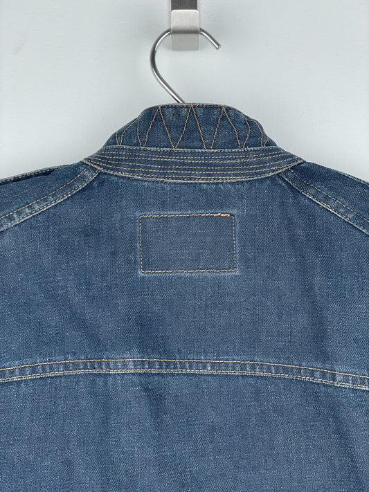 Gucci by Tom Ford SS02 Epaulettes Dark Denim Trucker Jacket – photo 9