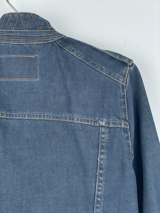 Gucci by Tom Ford SS02 Epaulettes Dark Denim Trucker Jacket – photo 11