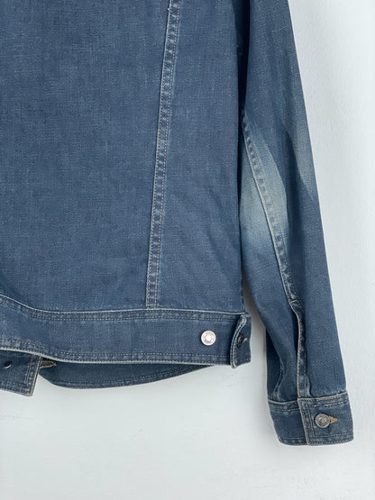 Gucci by Tom Ford SS02 Epaulettes Dark Denim Trucker Jacket