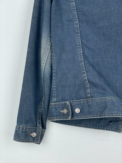 Gucci by Tom Ford SS02 Epaulettes Dark Denim Trucker Jacket