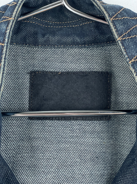 Gucci by Tom Ford SS02 Epaulettes Dark Denim Trucker Jacket – photo 17