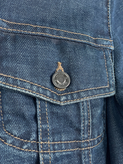 Gucci by Tom Ford SS02 Epaulettes Dark Denim Trucker Jacket
