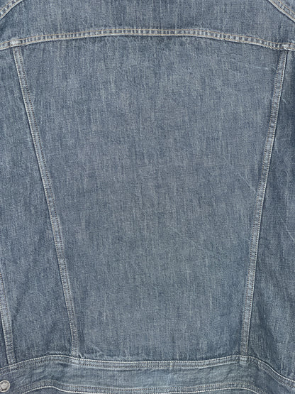 Gucci by Tom Ford SS02 Epaulettes Dark Denim Trucker Jacket