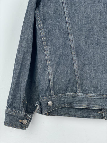 Gucci by Tom Ford SS02 Epaulettes Dark Denim Trucker Jacket