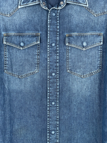 Maison Margiela SS16 Western Denim Button-Up Shirt