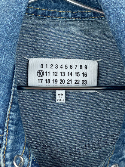 Maison Margiela SS22 Deconstructed Western Denim Button-Up Shirt