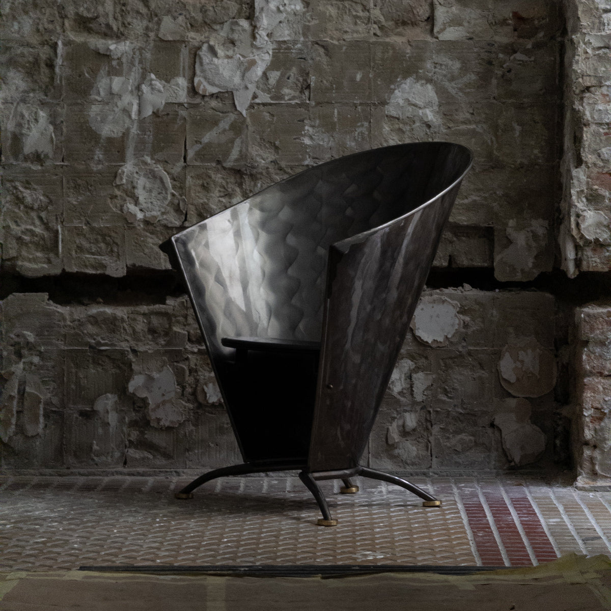 1970s German Architect Metal Chair