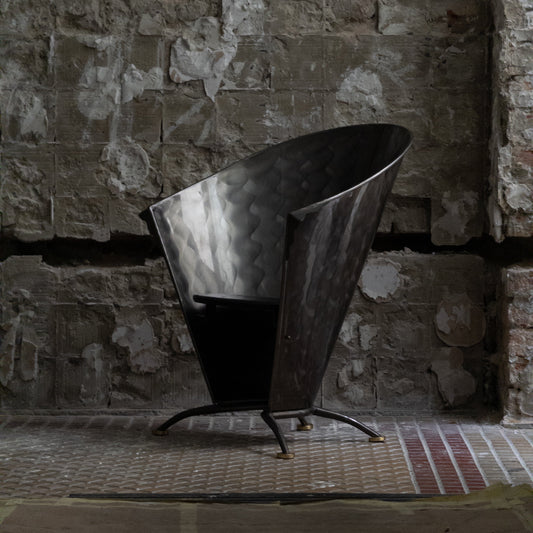 1970s German Architect Metal Chair