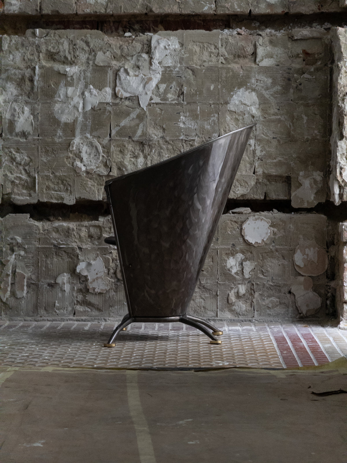 1970s German Architect Metal Chair