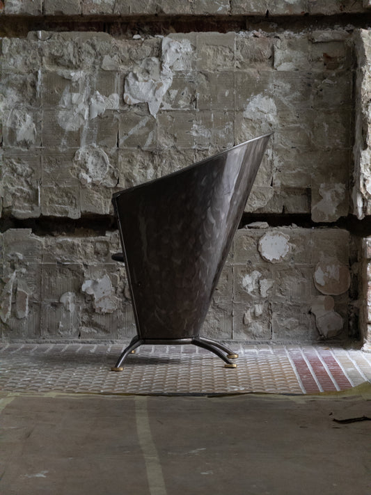 1970s German Architect Metal Chair