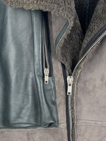 Rick Owens Sample Shearling Leather Coat