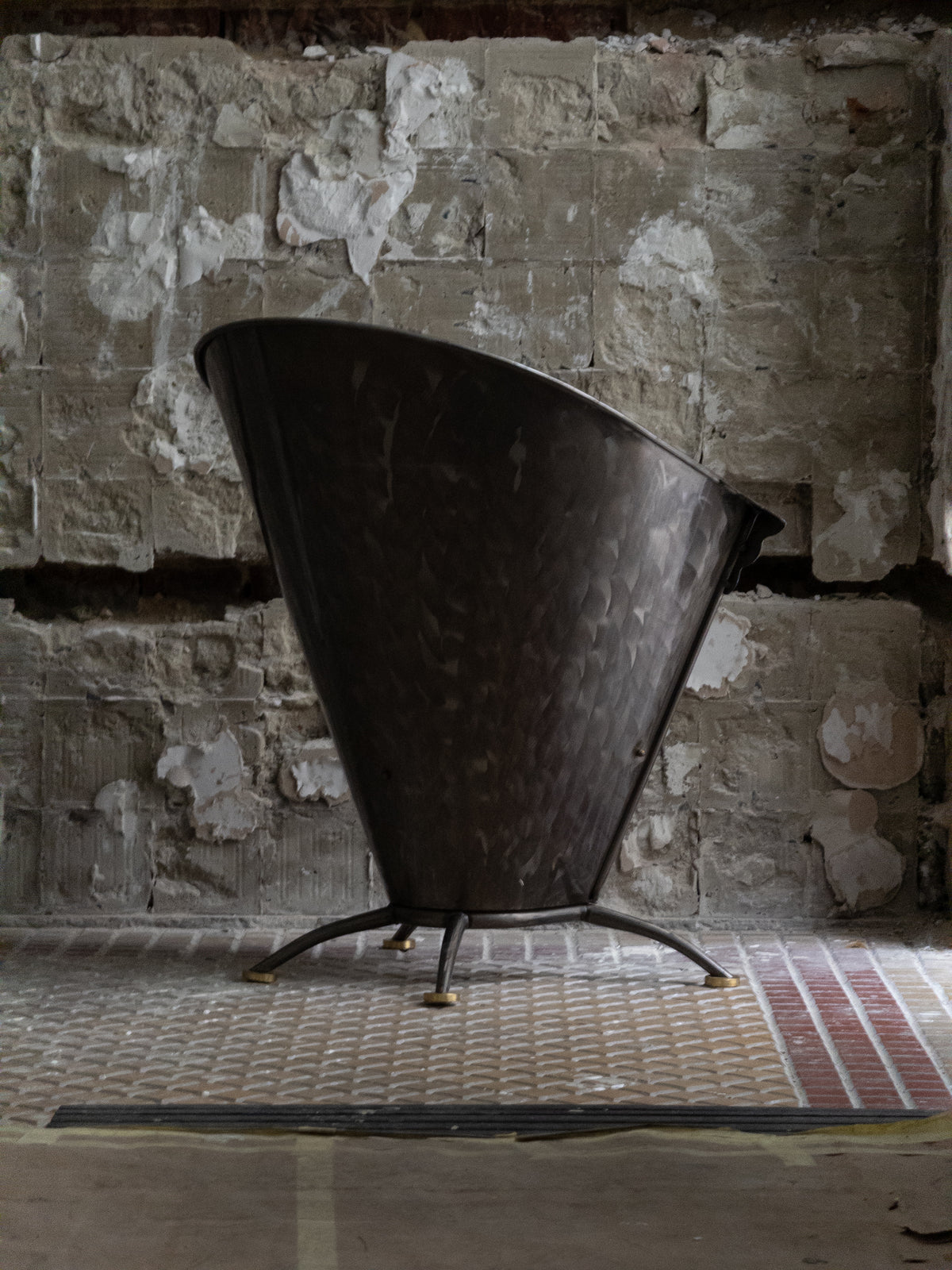 1970s German Architect Metal Chair