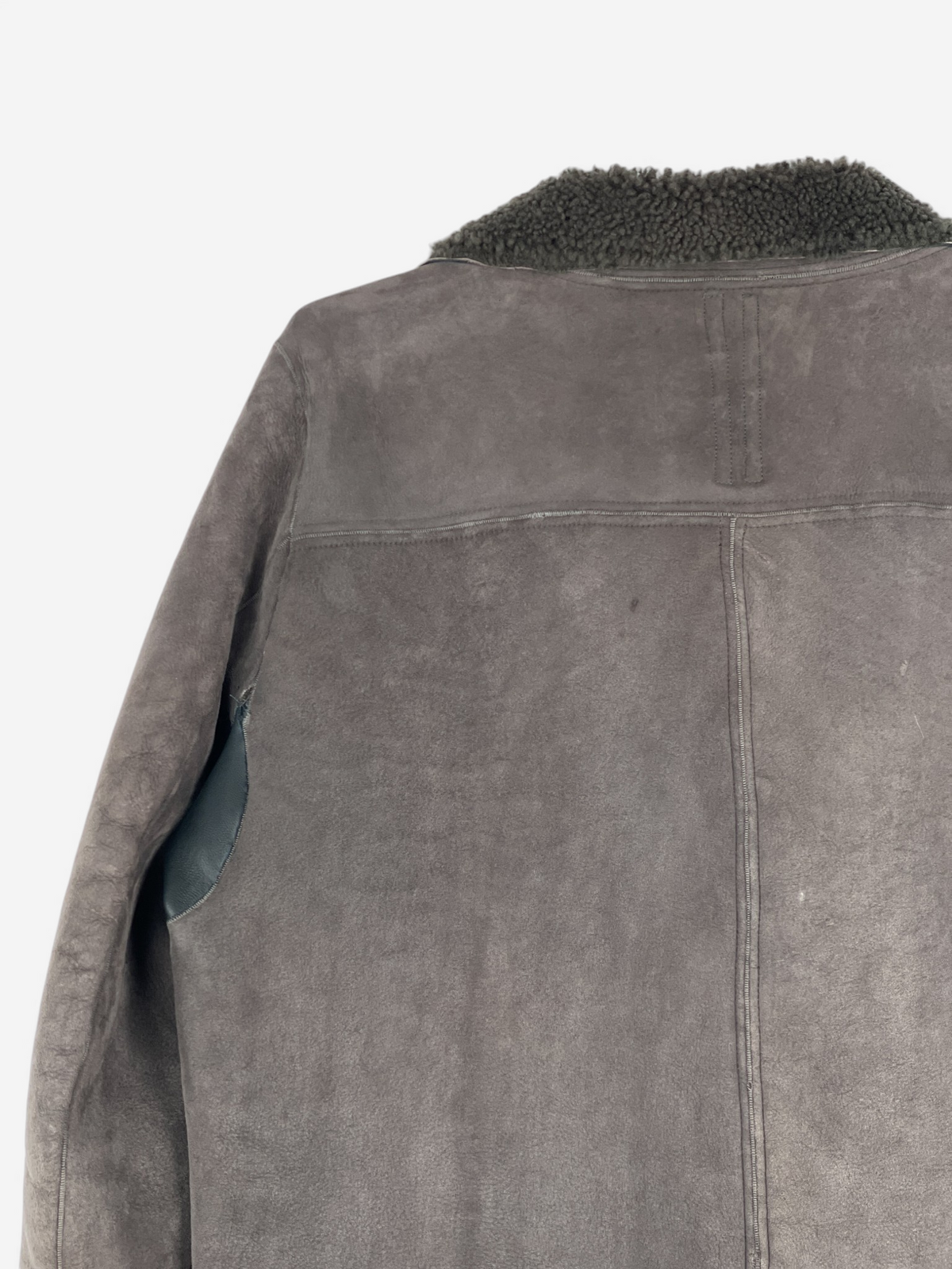 Rick Owens Sample Shearling Leather Coat