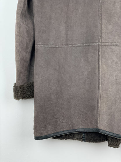 Rick Owens Sample Shearling Leather Coat