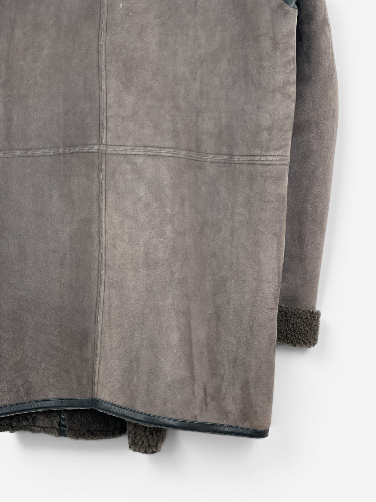 Rick Owens Sample Shearling Leather Coat