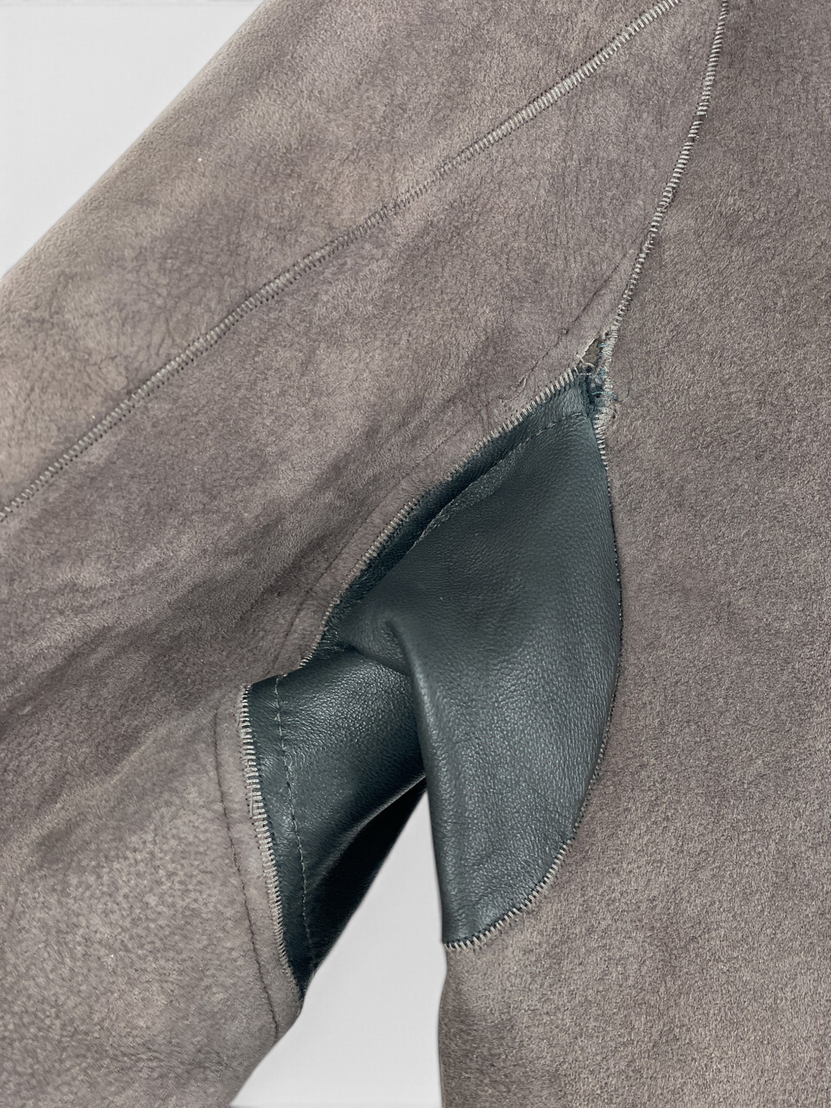 Rick Owens Sample Shearling Leather Coat