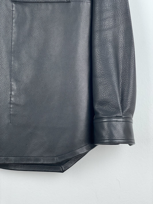 Rick Owens AW22 'Strobe' Leather Porterville Overshirt – photo 9