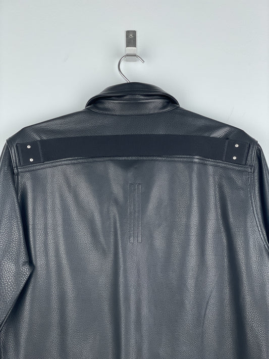 Rick Owens AW22 'Strobe' Leather Porterville Overshirt – photo 11