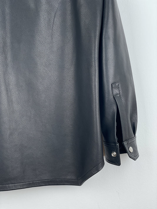 Rick Owens AW22 'Strobe' Leather Porterville Overshirt – photo 15