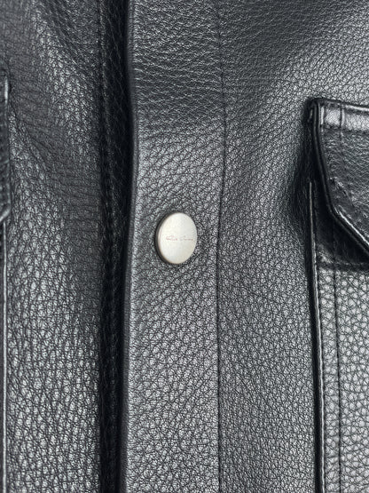 Rick Owens AW22 'Strobe' Leather Porterville Overshirt