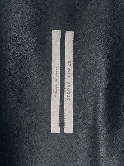 Rick Owens AW22 'Strobe' Leather Porterville Overshirt