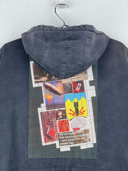 Raf Simons AW03 'Closer' Peter Saville Collage Backprint Parka