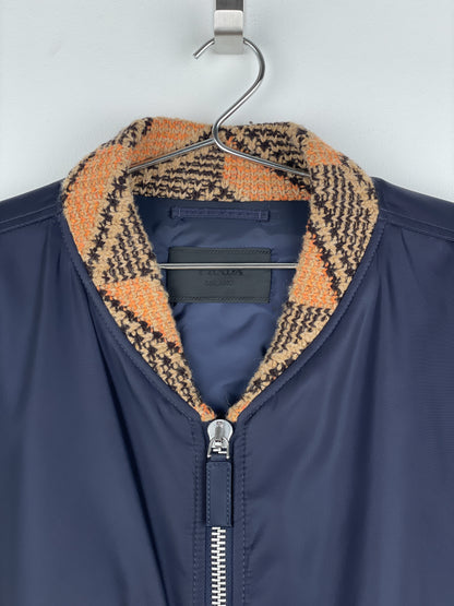 Prada AW21 Oversized Knit MA-1 Bomber Jacket