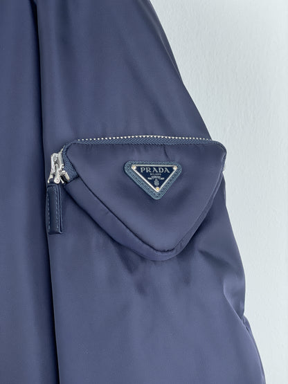 Prada AW21 Oversized Knit MA-1 Bomber Jacket