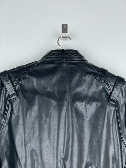 Balmain SS10 Decarnin Bondage Strap Militant Leather Jacket