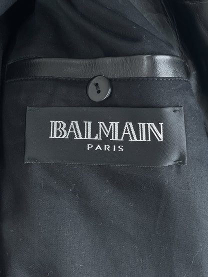 Balmain SS10 Decarnin Bondage Strap Militant Leather Jacket