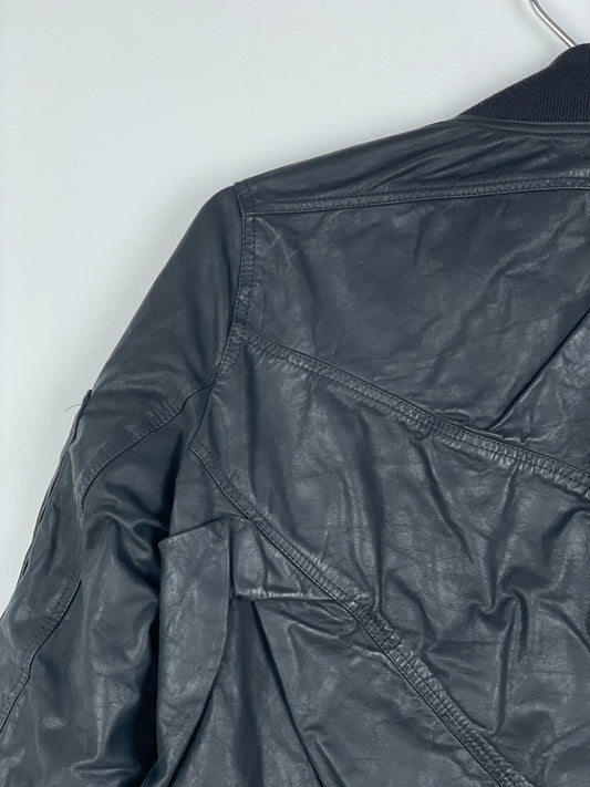 Rick Owens SS16 'Cyclops' Draped Ripple Leather Bomber Jacket – photo 12