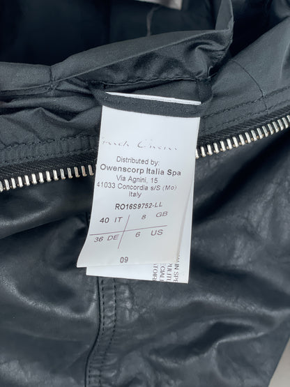Rick Owens SS16 'Cyclops' Draped Ripple Leather Bomber Jacket