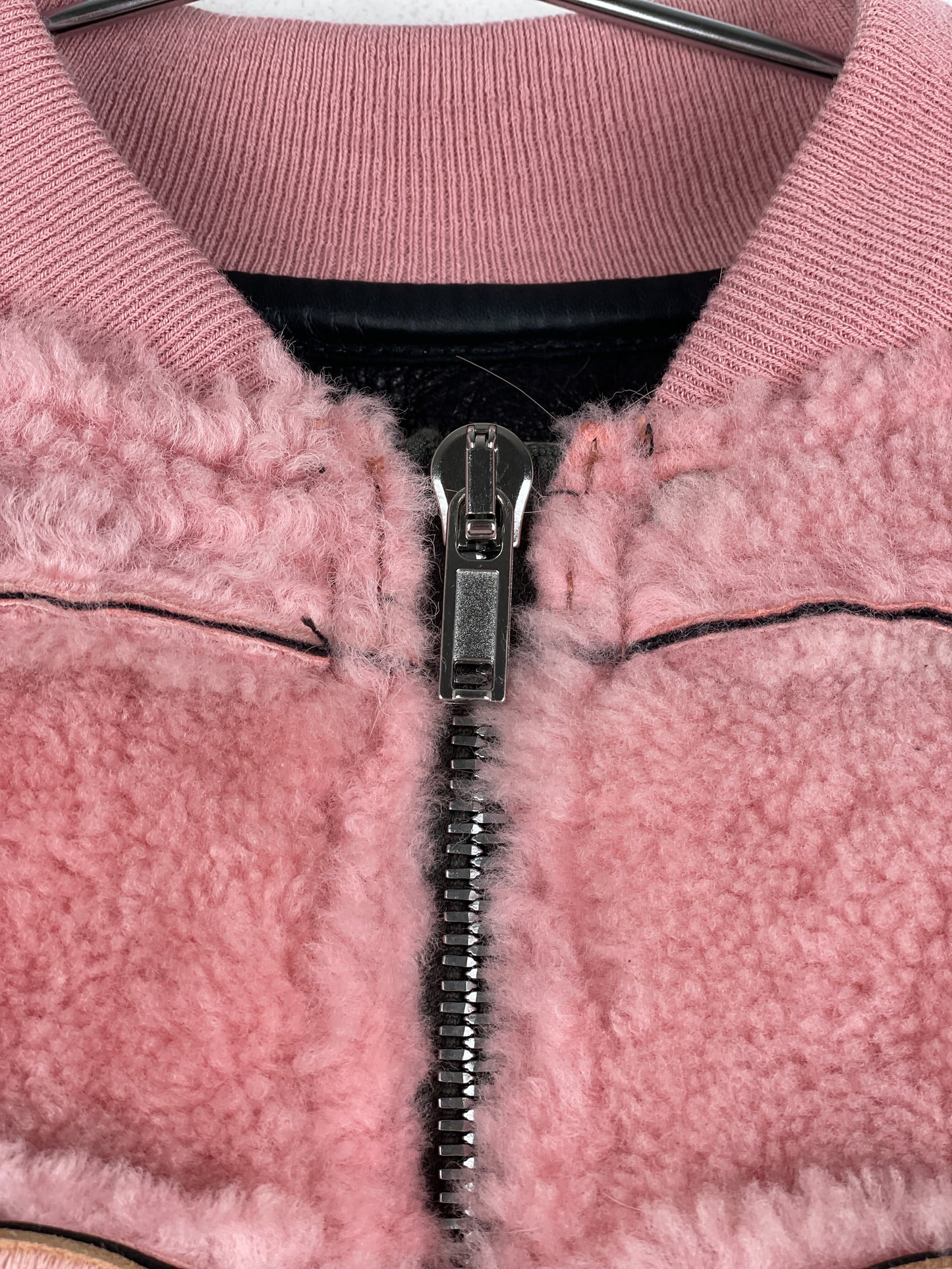 Rick Owens AW22 'Strobe' Cropped Collage Pony Hair Fur Bomber Jacket