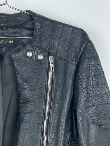 Balmain x H&M AW15 Double-Zipper Biker Leather Jacket