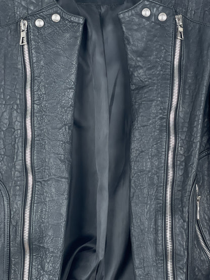 Balmain x H&M AW15 Double-Zipper Biker Leather Jacket