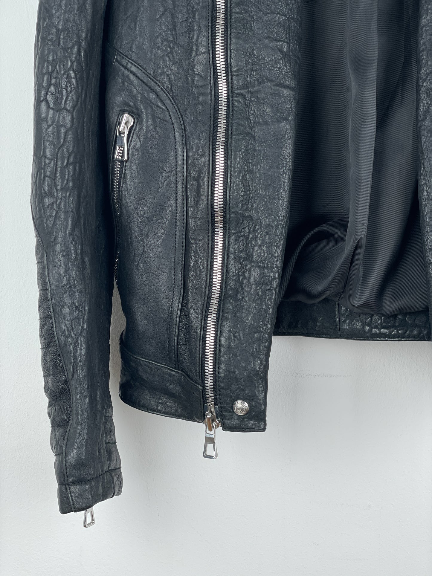 Balmain x H&M AW15 Double-Zipper Biker Leather Jacket
