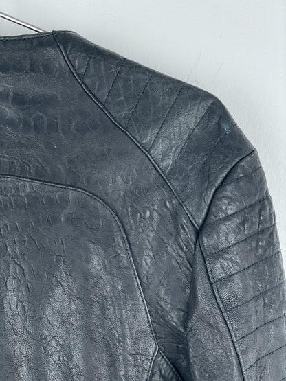 Balmain x H&M AW15 Double-Zipper Biker Leather Jacket