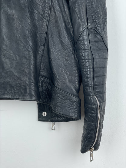 Balmain x H&M AW15 Double-Zipper Biker Leather Jacket